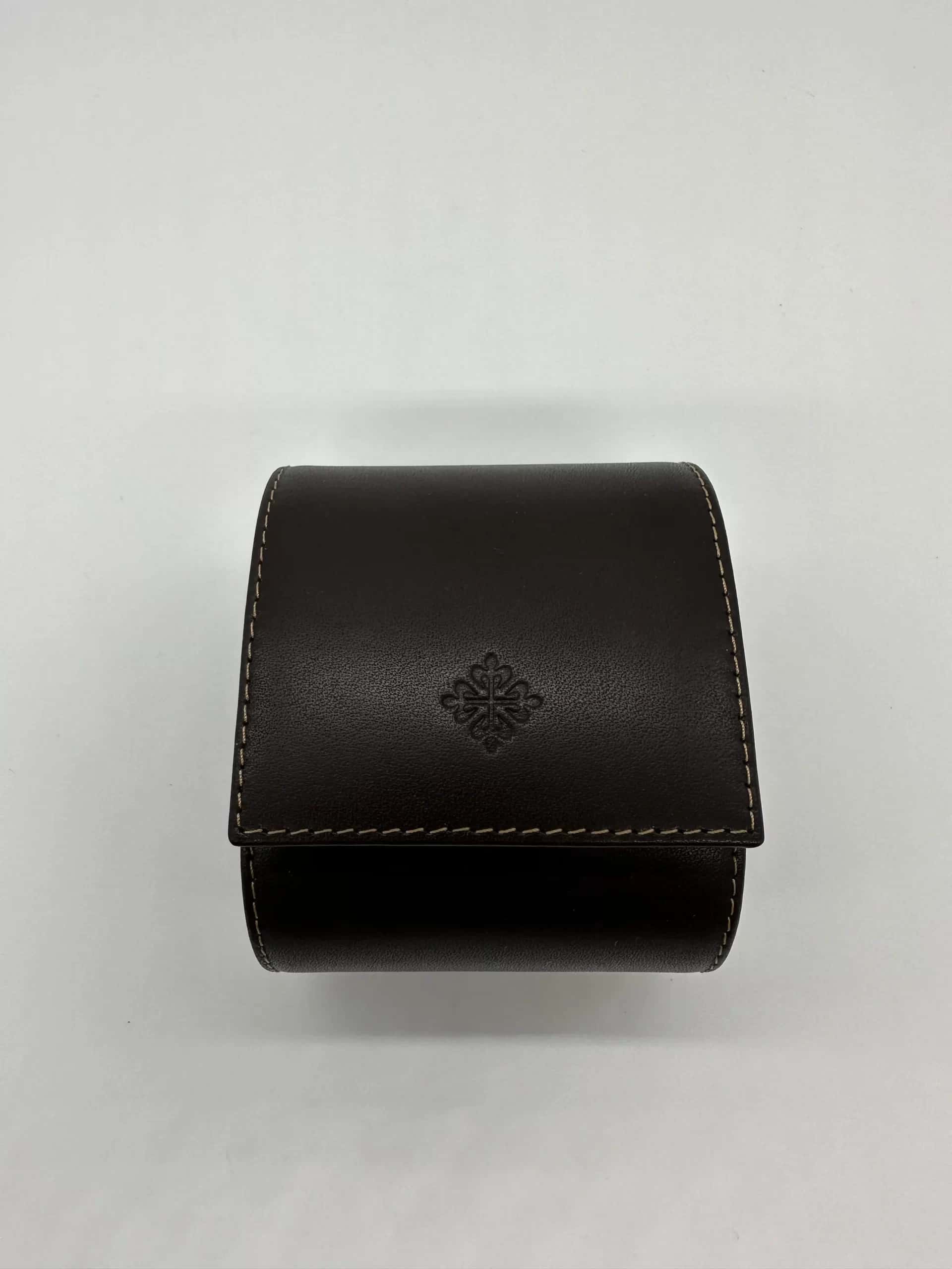 Patek Philippe Watch Roll Case Genuine Brown Leather and Suede